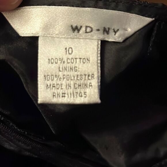 J20-WD NY size 10 black spaghetti strap dress, 100% cotton - Picture 2 of 4